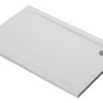 //2Go 45mm Low Profile 1400x800mm Rectangular Tray & Waste - White
