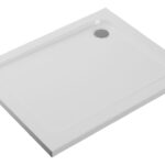 //2Go 45mm Low Profile 1000x760mm Rectangular Tray & Waste - White