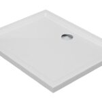 40mm Low Profile 1200x800mm Rectangular Tray & Waste - White