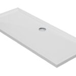 40mm Low Profile 1700x760mm Rectangular Tray & Waste - White