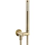 Abode Euphoria Circular Wall Outlet  Handset & Bracket Set - Antique Brass