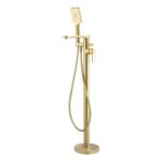 Abode Levarto Floor Standing Bath Shower Mixer - Brushed Brass