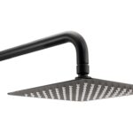 Abode Uno 200x200mm Square Shower Head - Matt Black