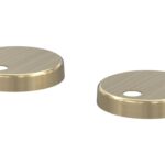 Toilet Seat Cover Caps - Brushed Brass