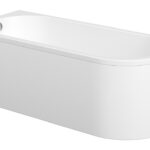 Lavabo J Shape 1500x725x600mm 0TH Bath w/Legs (LH)