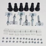 //2Go 45mm Low Profile Riser Set for 1000/1200mm Square & Rectangular Trays - White