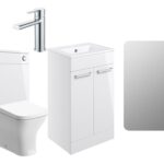 Unify 510mm F/S Furniture Pack - White Gloss w/Chrome Finishes