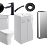 Unify 510mm F/S Furniture Pack - Grey Gloss w/Black Finishes