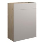 Diamond 600mm Standard WC Unit - Matt Dove Grey (Oak Cab)