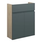 Diamond 500mm Slim Basin Unit - Matt Green Camo (Oak Cab)