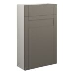 Crystal 500mm Slim WC Unit - Matt Stone (Grey Cab)