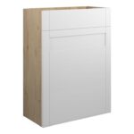 Crystal 600mm Standard WC Unit - Matt White (Oak Cab)