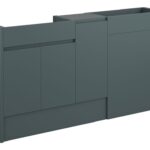Diamond 1536mm Standard Basin  WC & 1 Door Unit Pack - Matt Green Camo (Oak Cab)