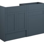 Crystal 1236mm Standard Basin & WC Unit Pack - Matt Arley Blue (Grey Cab)