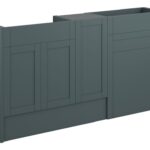 Crystal 1536mm Standard Basin  WC & 1 Door Unit Pack - Matt Green Camo (Grey Cab)