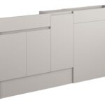 Diamond 1536mm Slim Basin  WC & 1 Door Unit Pack - Matt Dove Grey (Grey Cab)