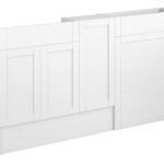 Crystal 1536mm Slim Basin  WC & 1 Door Unit Pack - Matt White (Oak Cab)