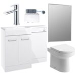 Purity 1000mm Furniture & BTW WC Pack - White Gloss (LH)