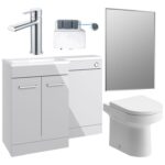 Purity 1000mm Furniture & BTW WC Pack - Grey Gloss (RH)