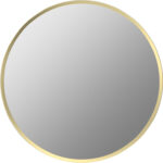 Lustre 600mm Round Mirror - Brushed Brass