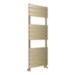 Solara Square Ladder Radiator (500x1200x50mm) - Brushed Brass