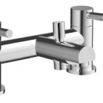Cyclone Bath/Shower Mixer & Bracket - Chrome