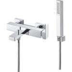 Vema Lys Wall Mounted Bath/Shower Mixer - Chrome
