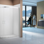 Merlyn Vivid Boost 900x760mm 2 Door Offset Quadrant - Chrome