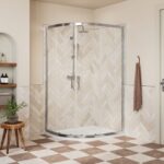Core 1200x800mm 2 Door Offset Quadrant - Chrome