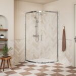 Core 900mm 2 Door Quadrant - Chrome