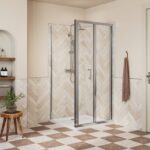 Core 700mm Bi-fold Door - Chrome