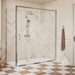Core 1400mm Sliding Door - Chrome