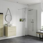 Elite Optional 300mm Wetroom Hinged Splash Panel - Chrome