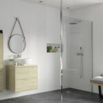 Elite 1200mm Wetroom Panel & Floor-to-Ceiling Pole - Chrome