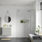 Elite 1200mm Wetroom Panel & Support Bar - Chrome