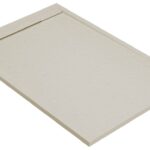 30mm Slate 1000x800mm Rectangular Tray & Waste - Latte