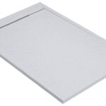 30mm Slate 1200x800mm Rectangular Tray & Waste - White