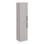 VitrA Root Flat 40cm 2 Door Tall Unit (LH Hinge) - Bright Sahara Beige