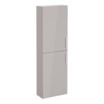 VitrA Root Flat 55cm 2 Door Slim Tall Unit (LH Hinge) - Bright Sahara Beige