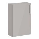 VitrA Root Flat 55cm 1 Door Slim Lower/Base Unit (LH Hinge) - Bright Sahara Beige