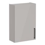 VitrA Root Flat 60cm 1 Door Upper/Wall Unit (LH Hinge) - Bright Sahara Beige
