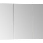 VitrA 1220x695mm Mirrored Cabinet - Brushed Chrome