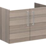 VitrA Root Flat 80cm 2 Door Wall Hung Washbasin Unit - Cordoba