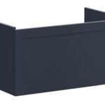 VitrA Root Classic 80cm 1 Drawer Washbasin Unit - Matt Dark Blue