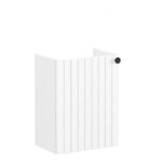 VitrA Root Groove 40cm 1 Door Wall Hung Slim Washbasin Unit (LH Hinge) - Matt White