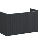 VitrA Root Groove 100cm 2 Door Washbasin Unit - Matt Graphite
