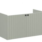 VitrA Root Groove 100cm 2 Door Washbasin Unit - Matt Retro Green