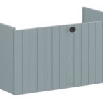 VitrA Root Groove 80cm 1 Drawer Washbasin Unit - Matt Fjord Green
