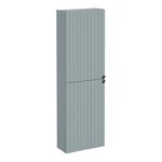 VitrA Root Groove 55cm 2 Door Slim Tall Unit (LH Hinge) - Matt Fjord Green