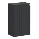 VitrA Root Groove 40cm 1 Door Slim Lower/Base Unit (LH Hinge) - Matt Graphite